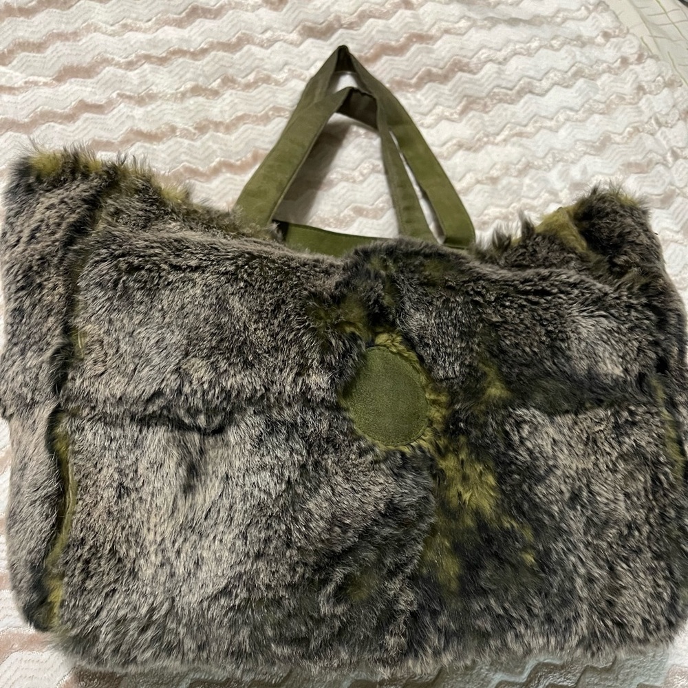 Authentic Chanel Fur Tote